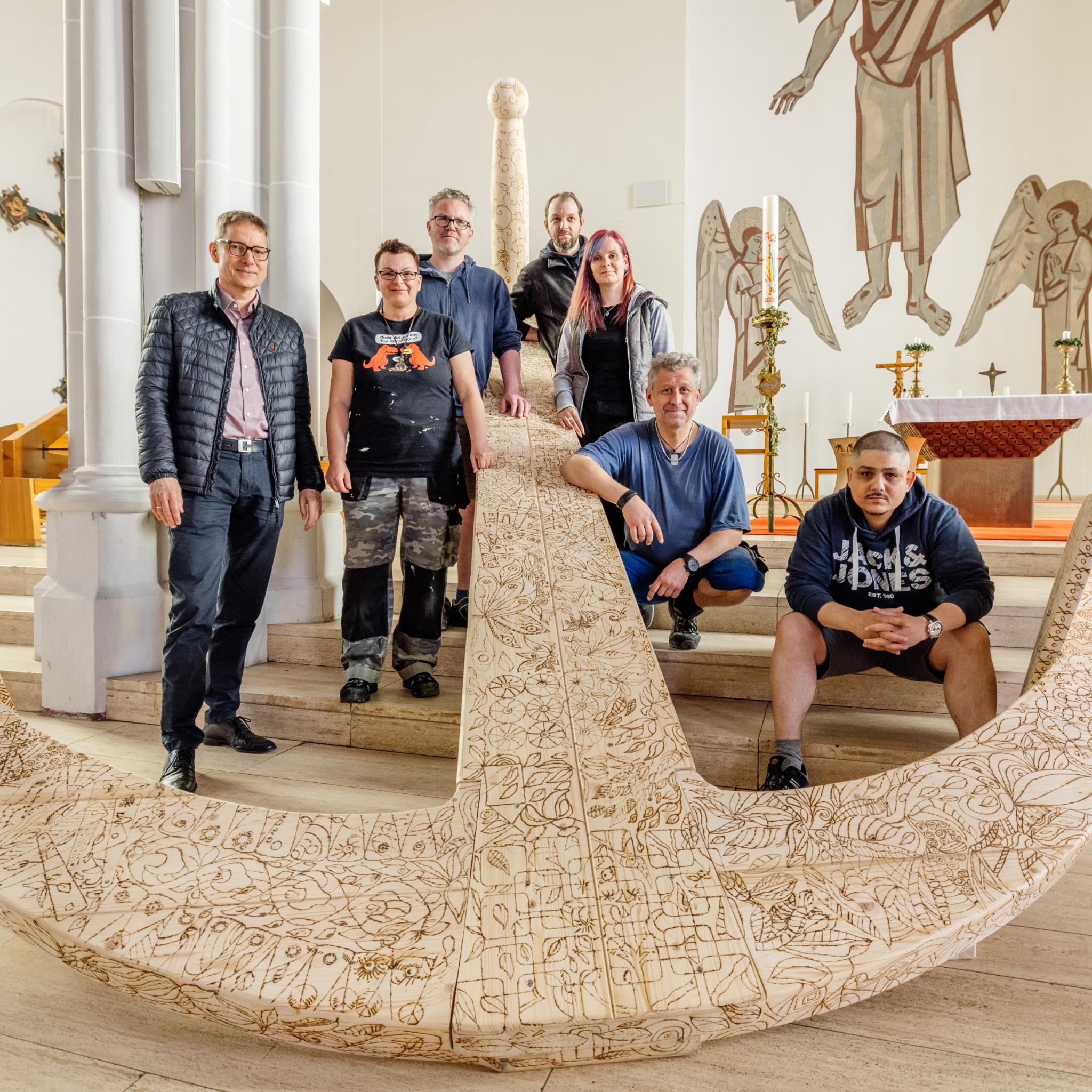 Starker Anker – Kunstaktion als Zeichen der Solidarität