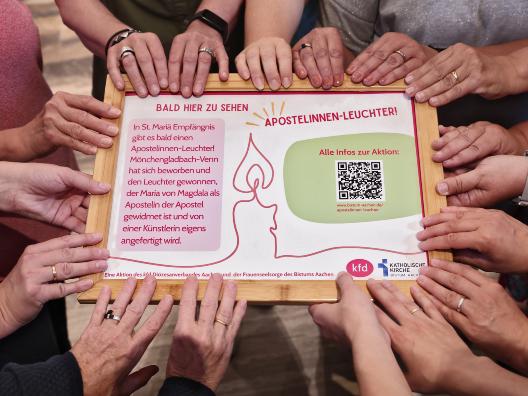 Gewinner der Aktion Apostelinnen-Leuchter Mönchengladbach Venn, Maria Empfängnis