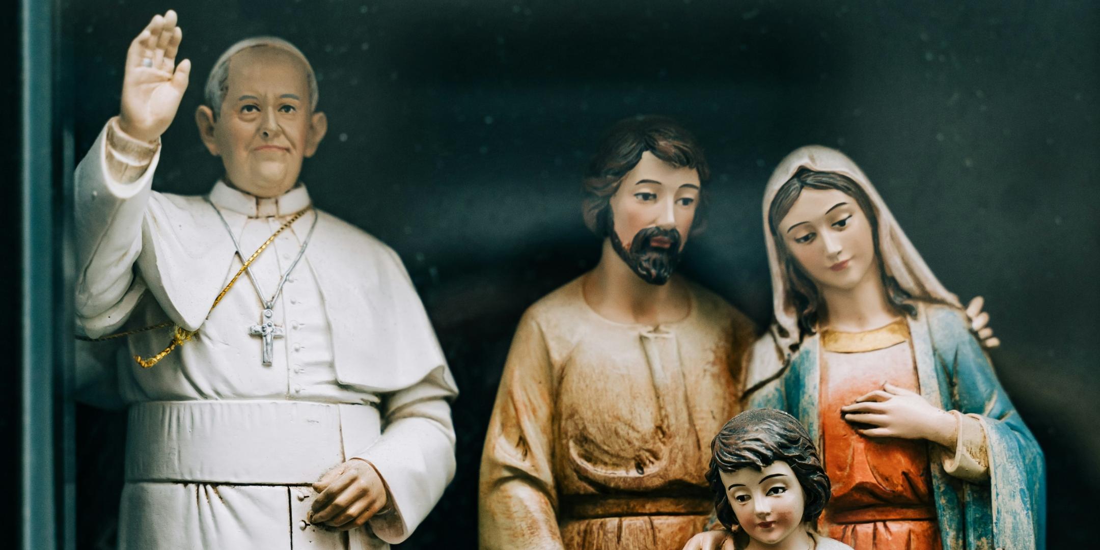 Heilige Familie und Papst