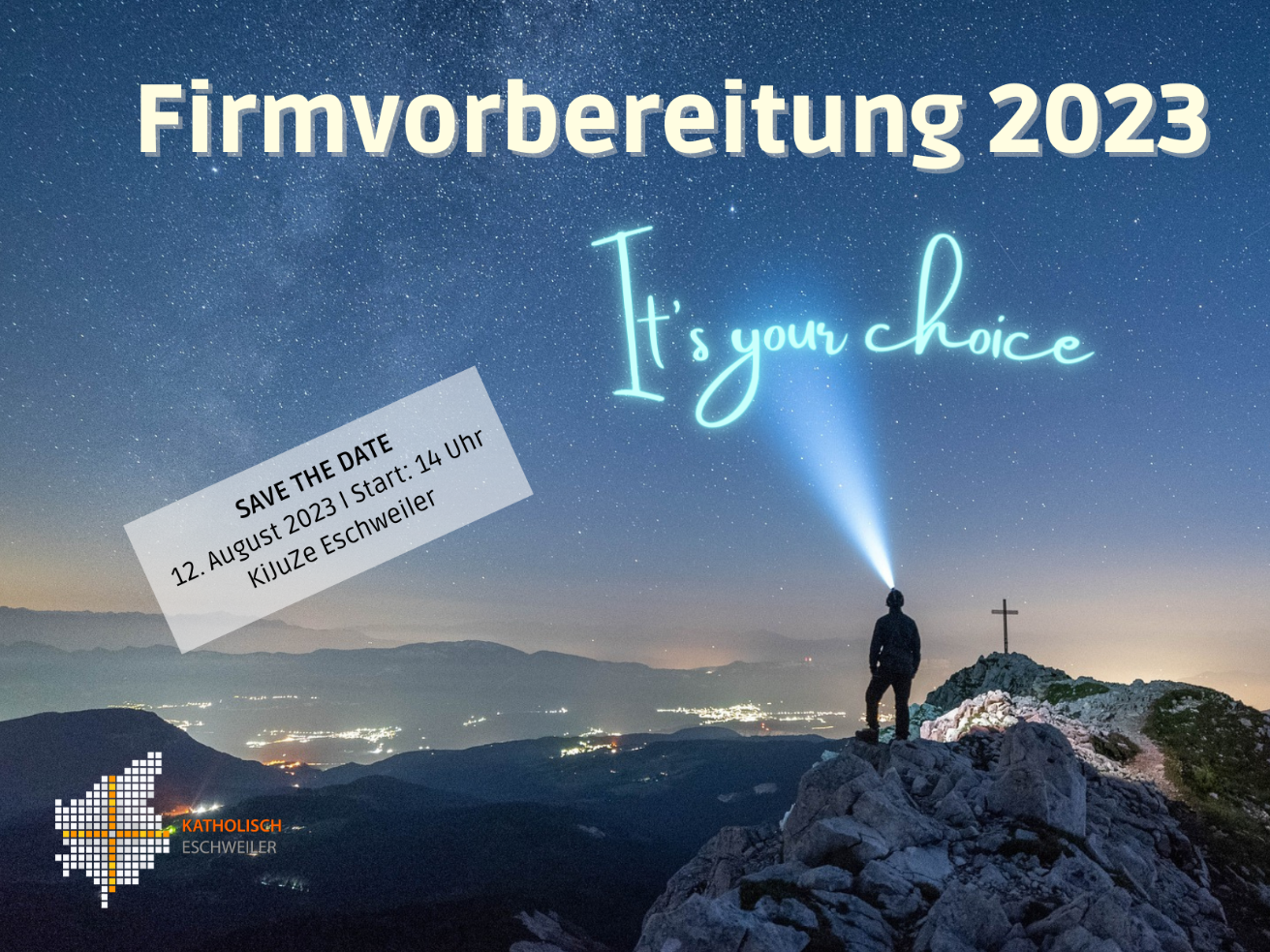 'It's your choice...' - Infonachmittag (c) Katholisch Eschweiler unter Verwendung eines Bildes von Felix Merler / Pixabay 'It's your choice...' - Infonachmittag