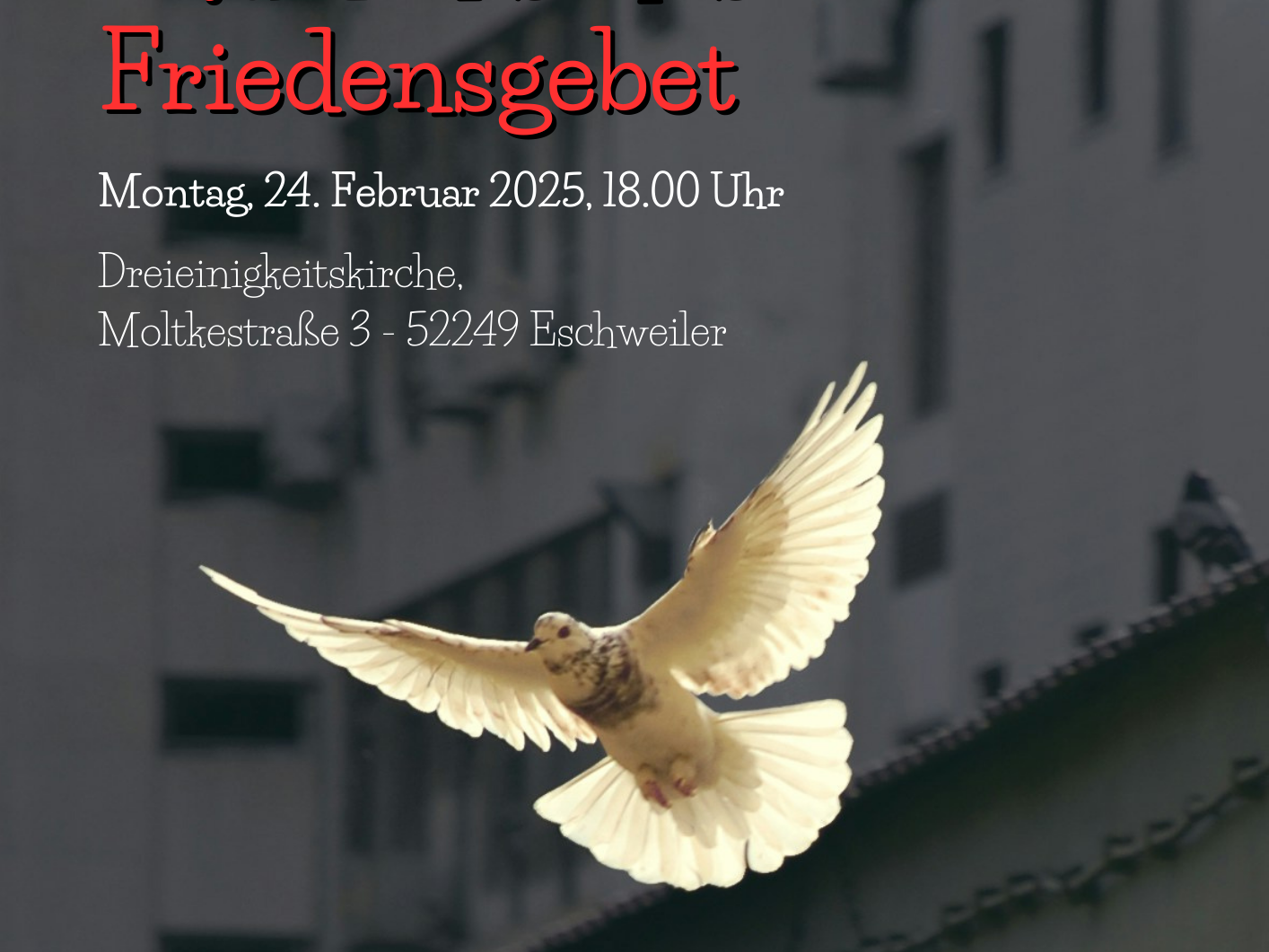 Friedensgebet am 24. Februar