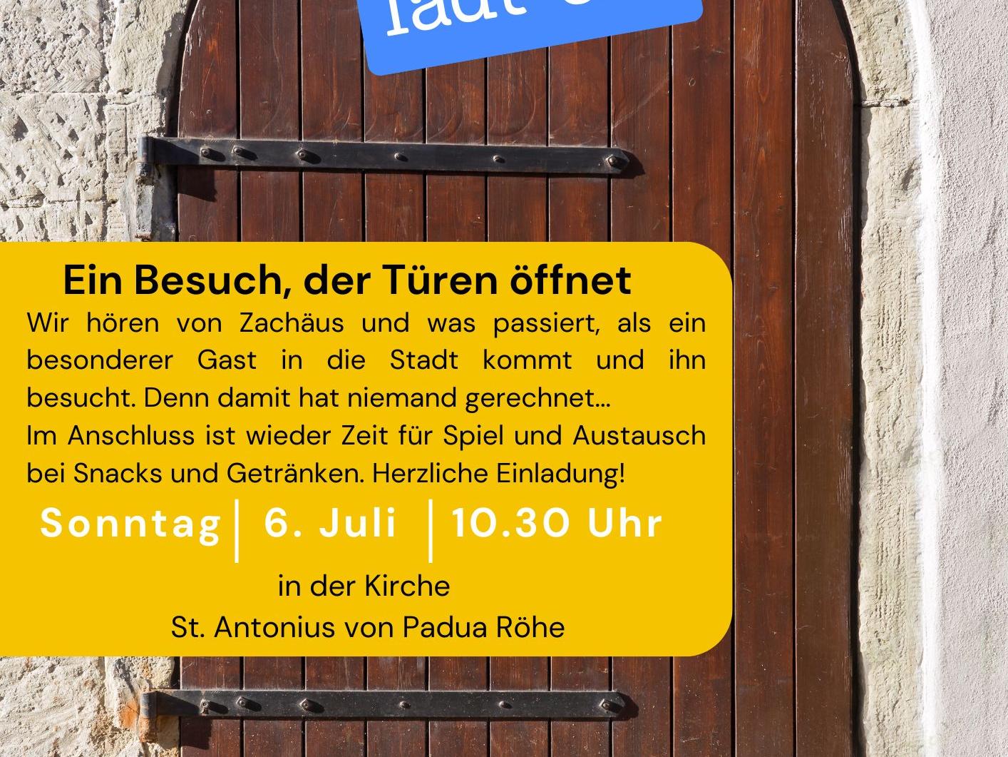 Ein Besuch, der Türen öffnet