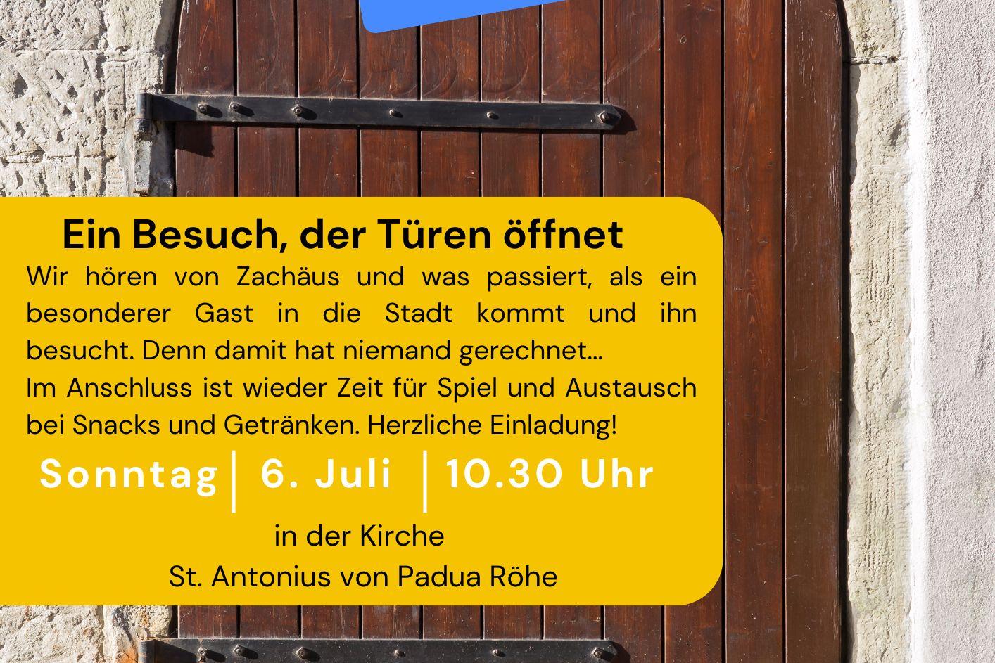 Kinderkirche Juli 2025