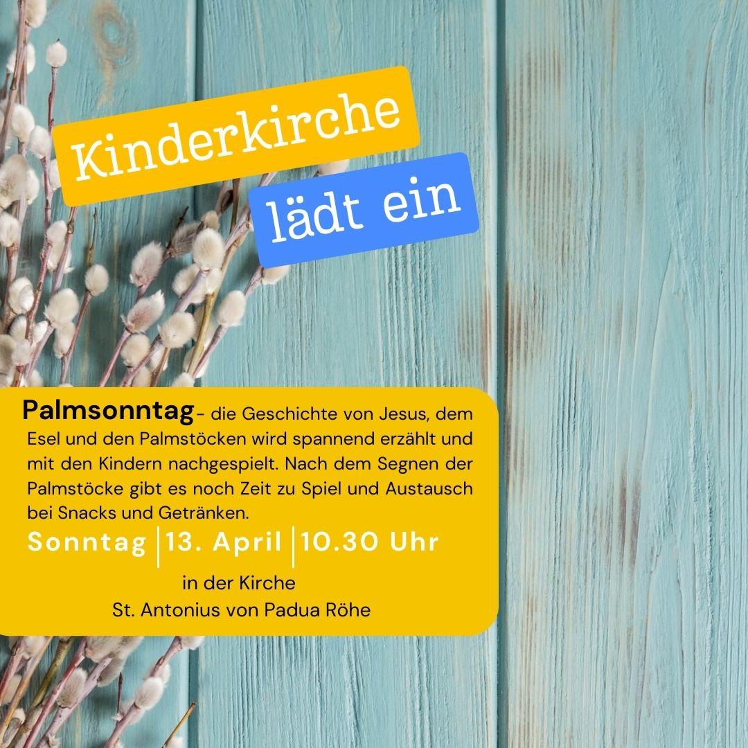 Kinderkirche Palmsonntag 2025