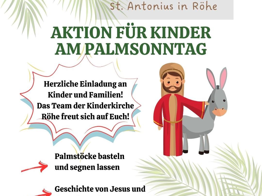 Aktion für Kinder am Palmsonntag