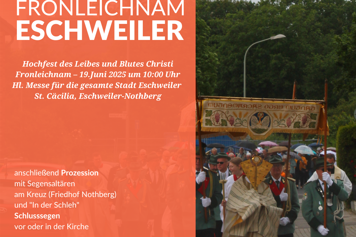 Fronleichnam 2025 Plakat A3