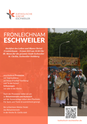 Fronleichnam 2025 Plakat A3