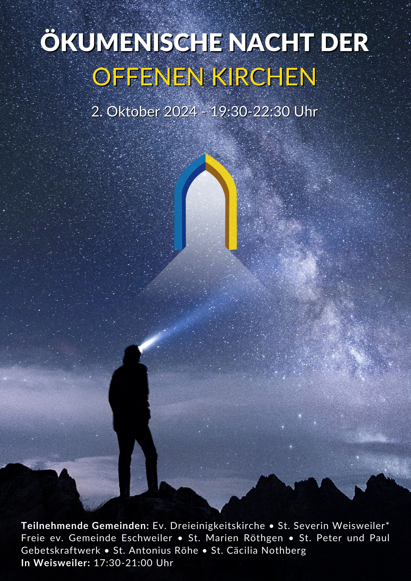 Plakat Nacht der Offenen Kirchen 2024