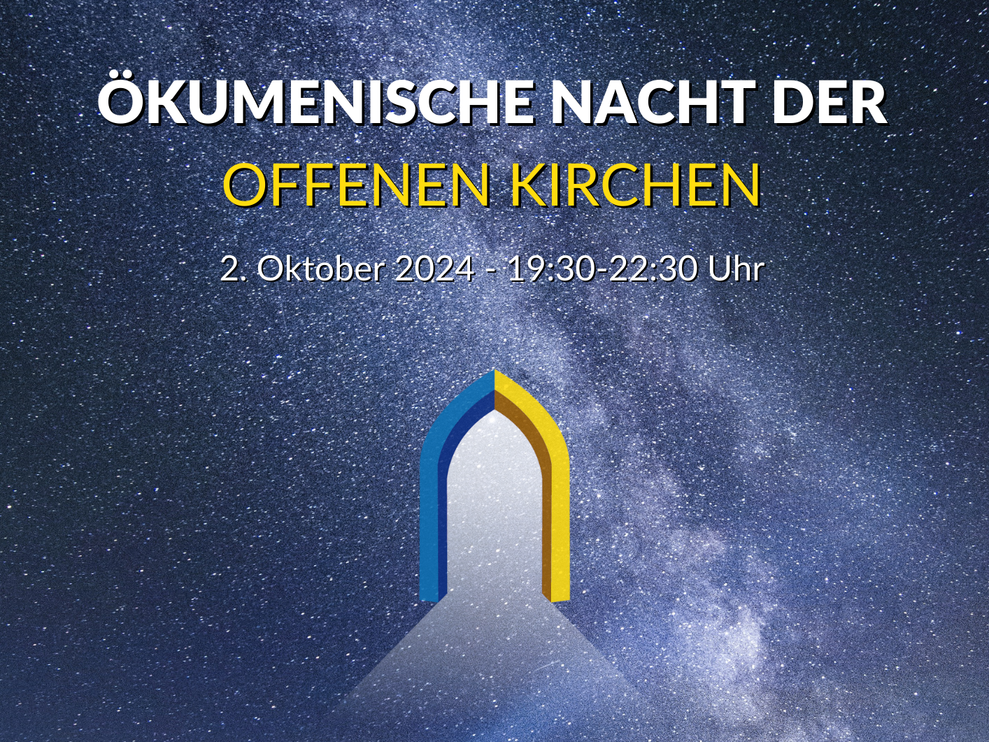 Plakat Nacht der Offenen Kirchen 2024