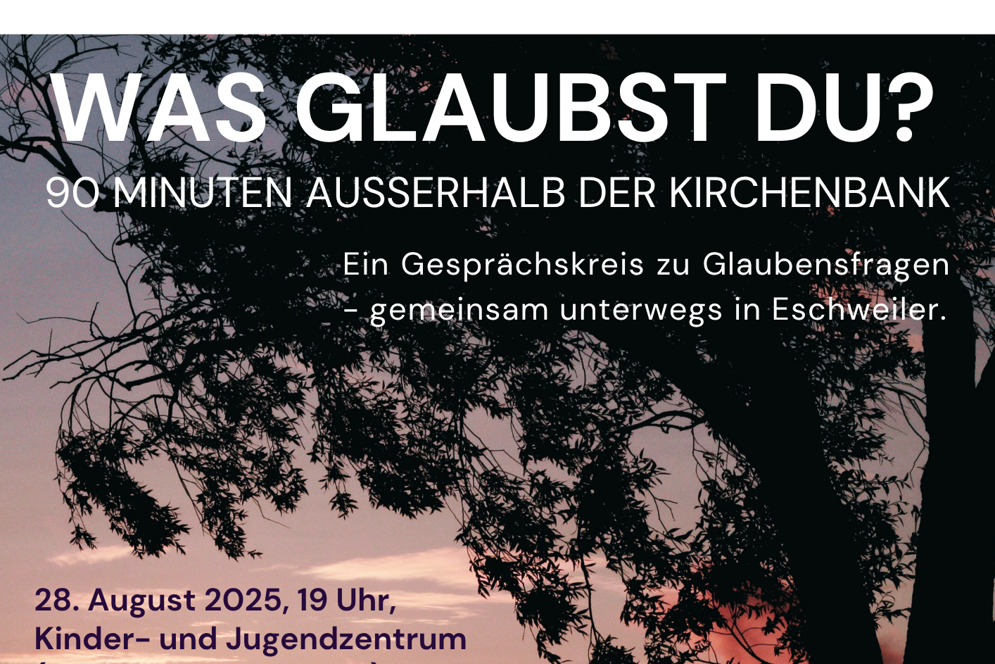 Was glaubst du 2025 Plakat A3
