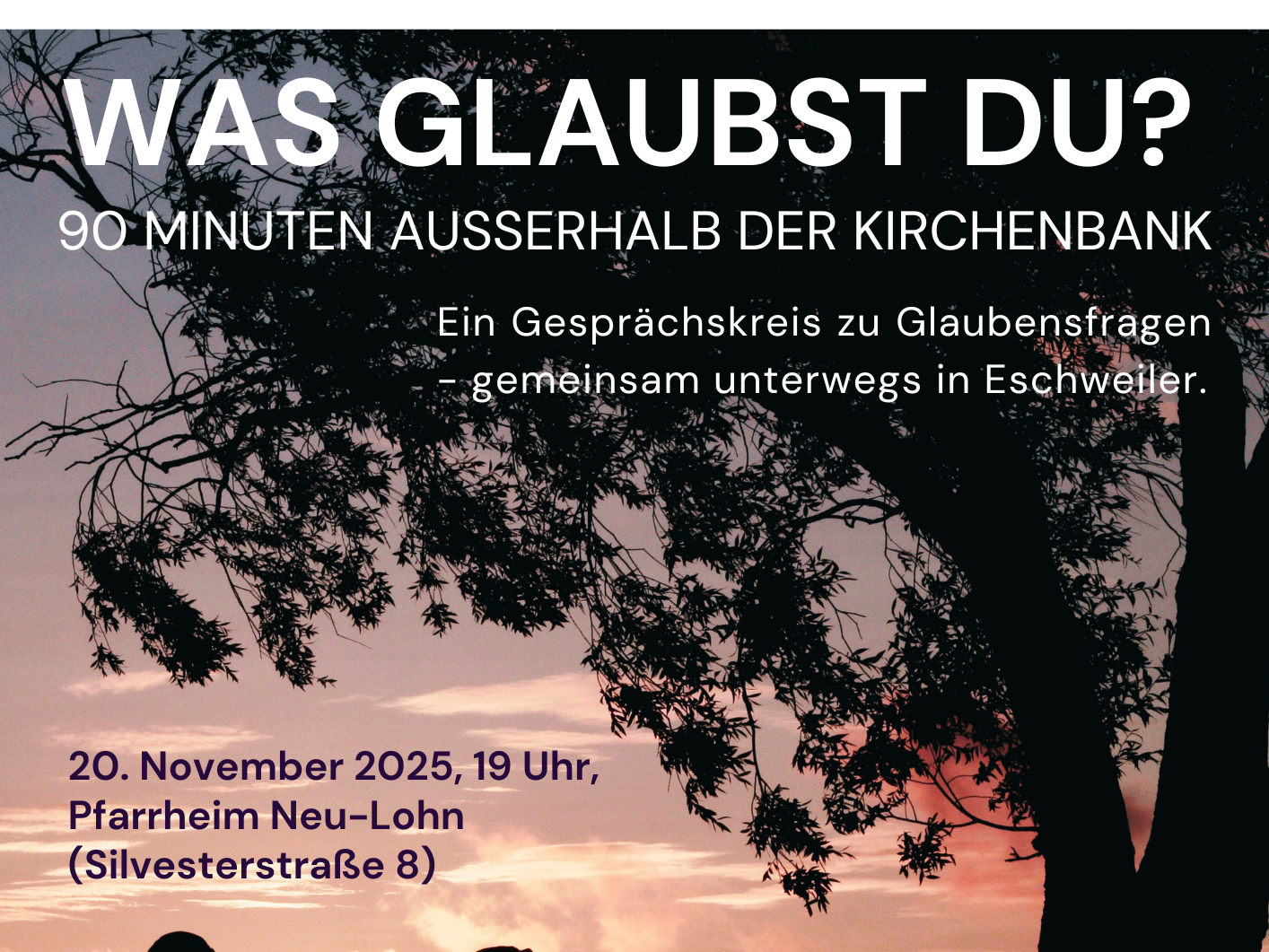 Was glaubst du 2025 Plakat A3