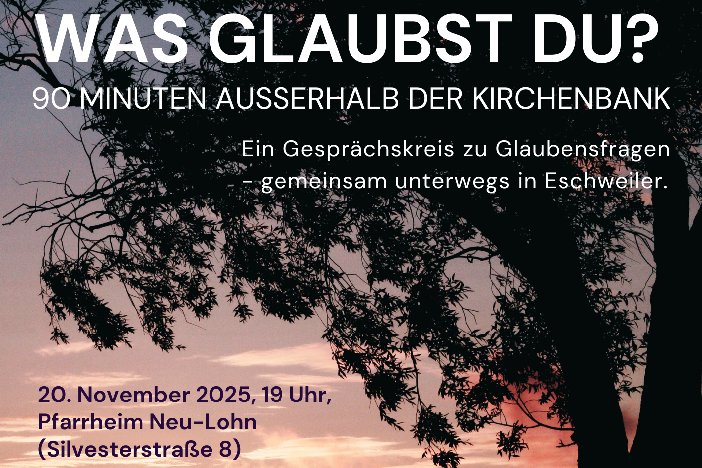 Was glaubst du 2025 Plakat A3