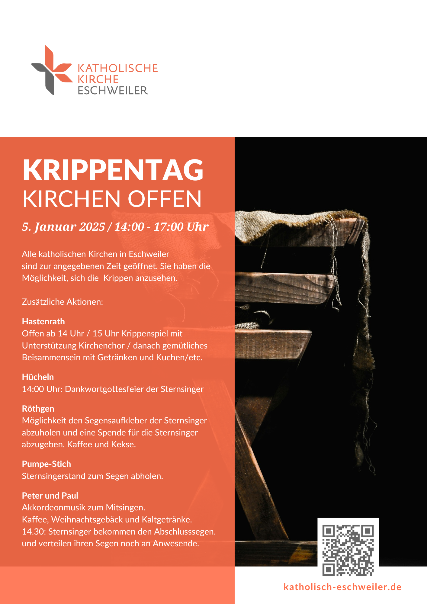 Weihnachten Krippentag 2025 Plakat