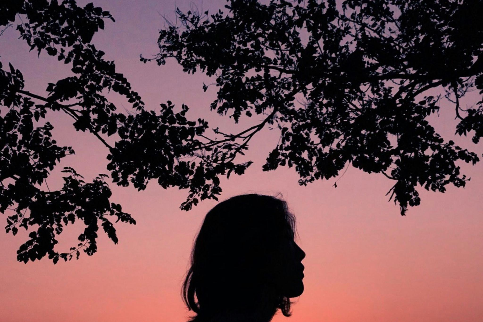 Silhouette einer Frau