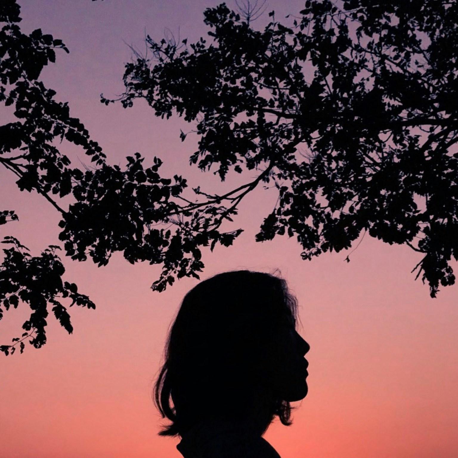 Silhouette einer Frau