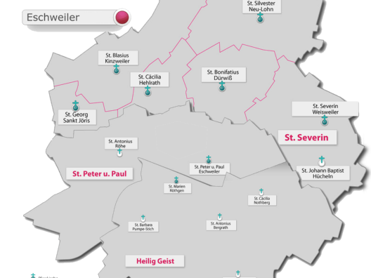 Karte Eschweiler komplett
