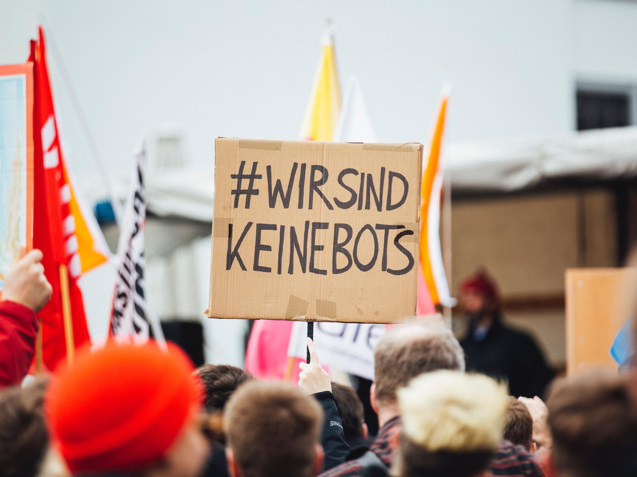 Wir sind keine Bots