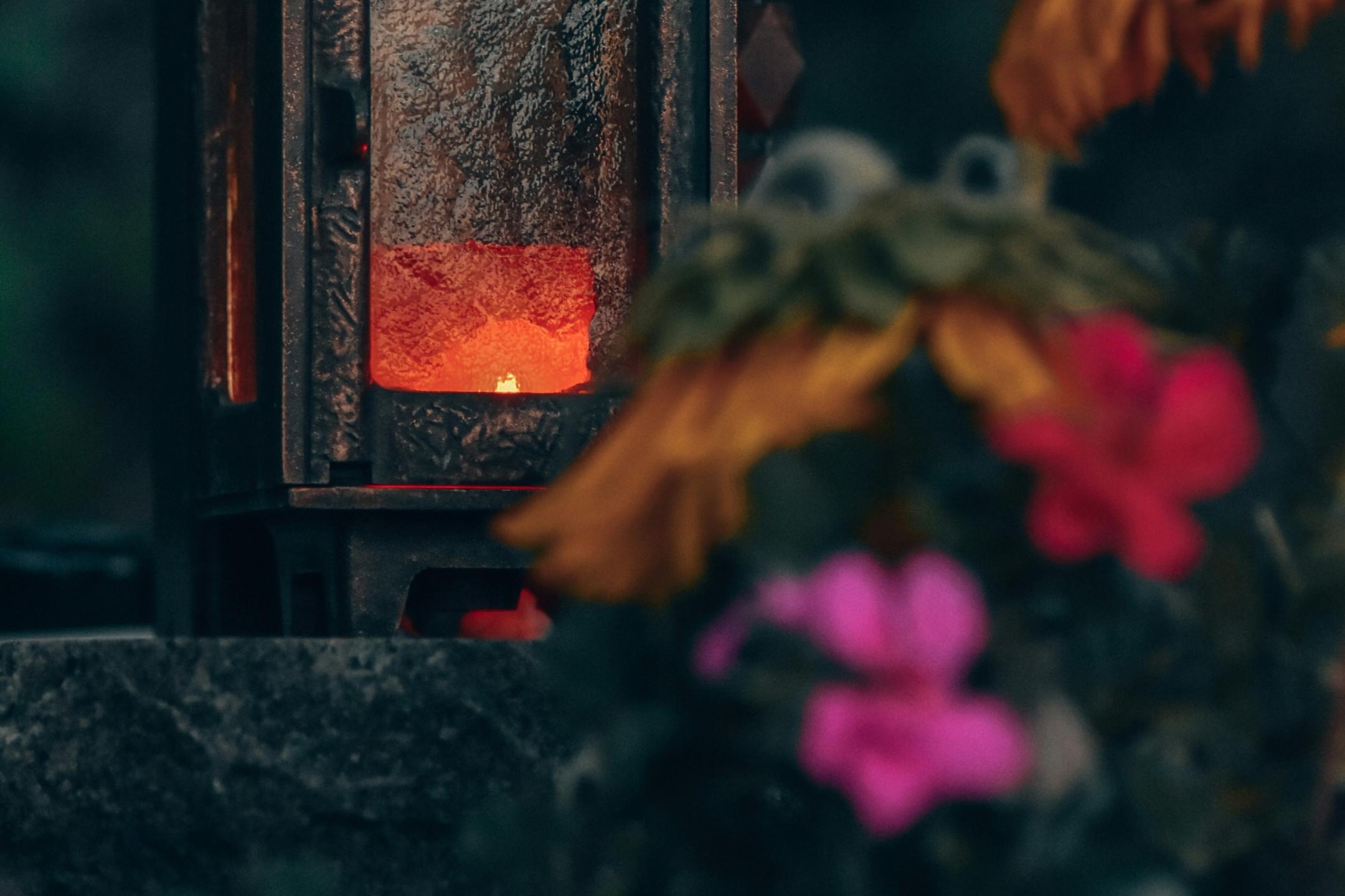 Blumen am Grab
