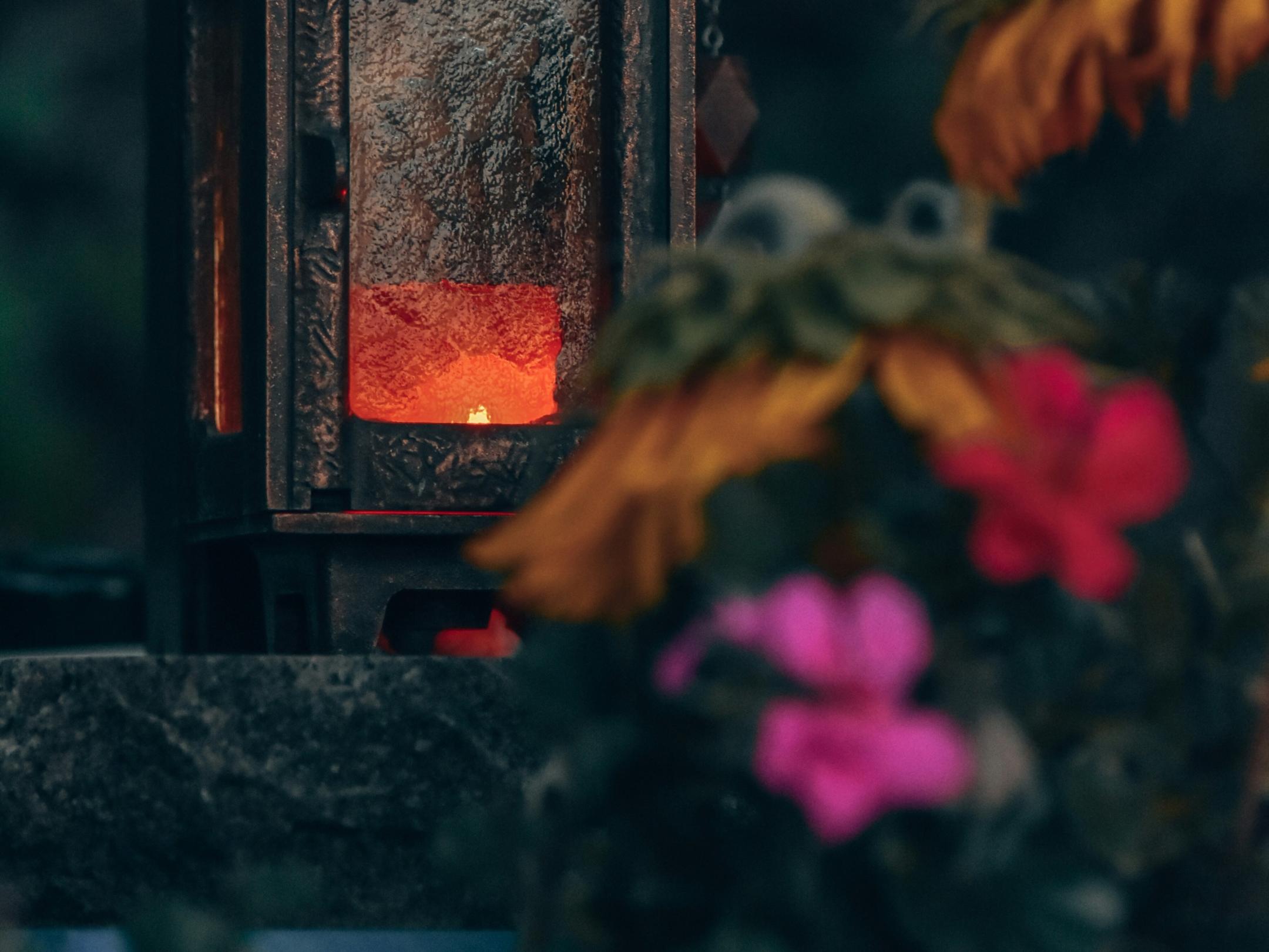 Blumen am Grab