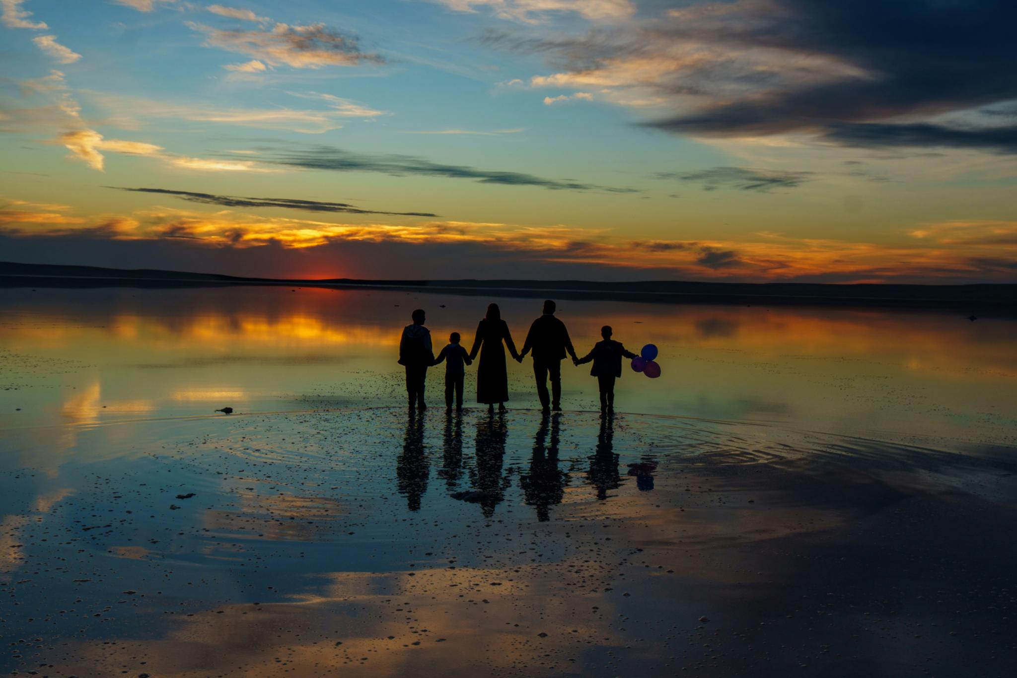 Familie am Meer