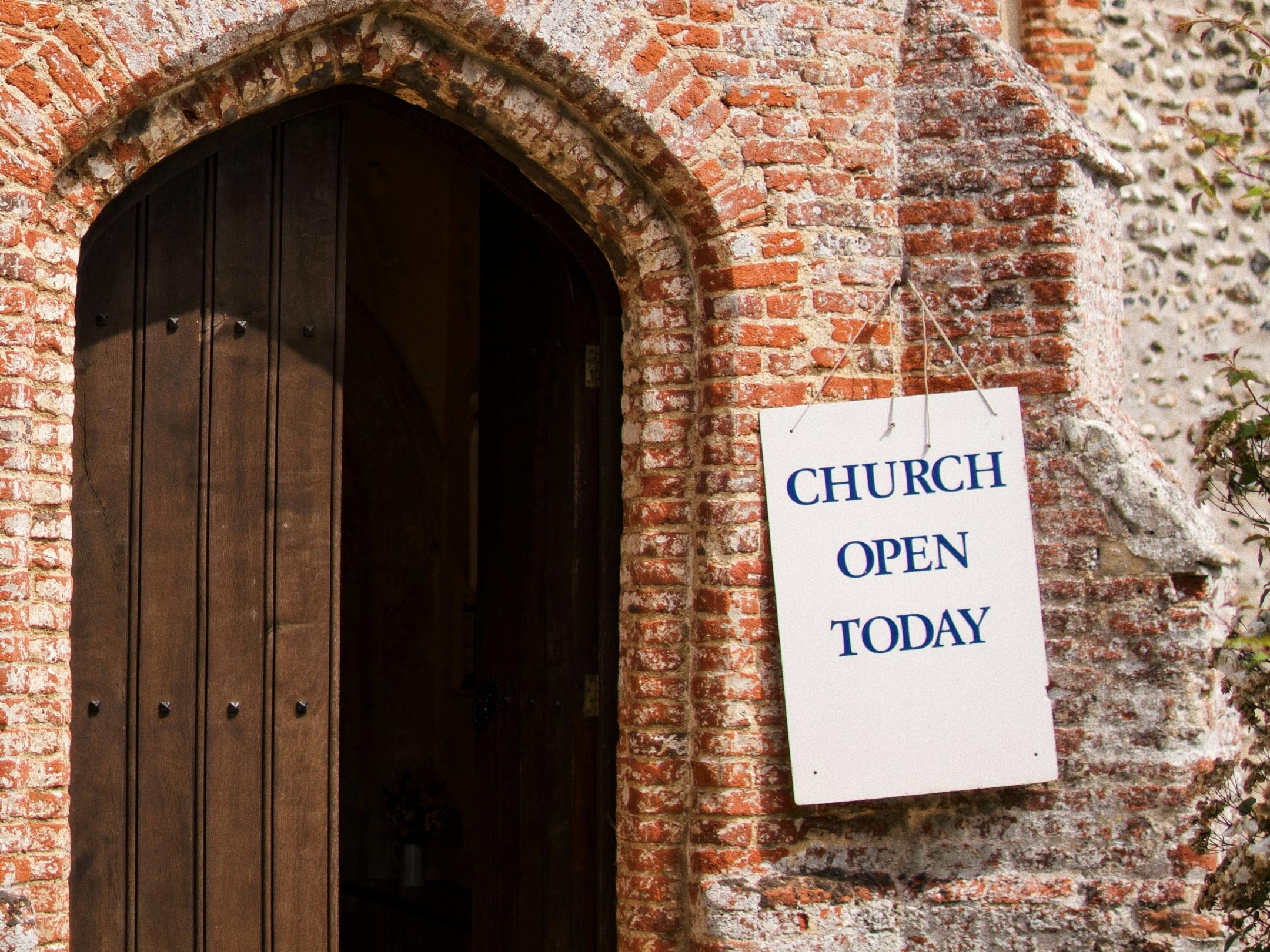Kirche heute geöffnet