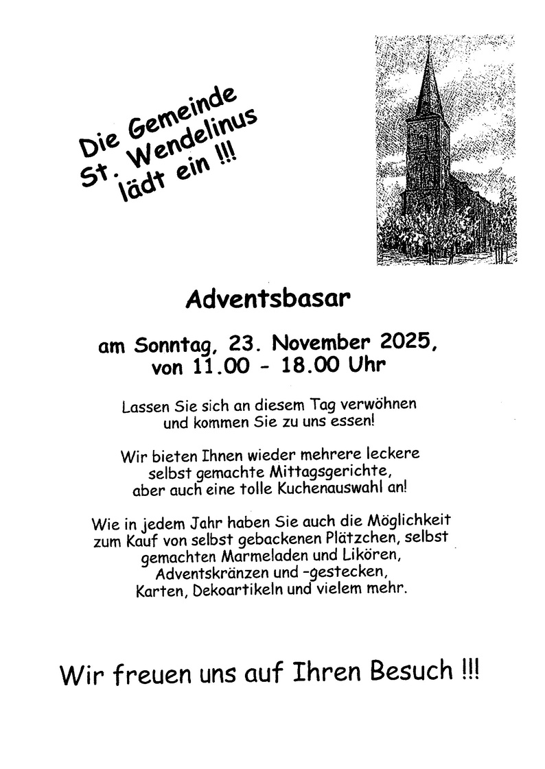 Adventsbasar St.-Wendelinus 2025