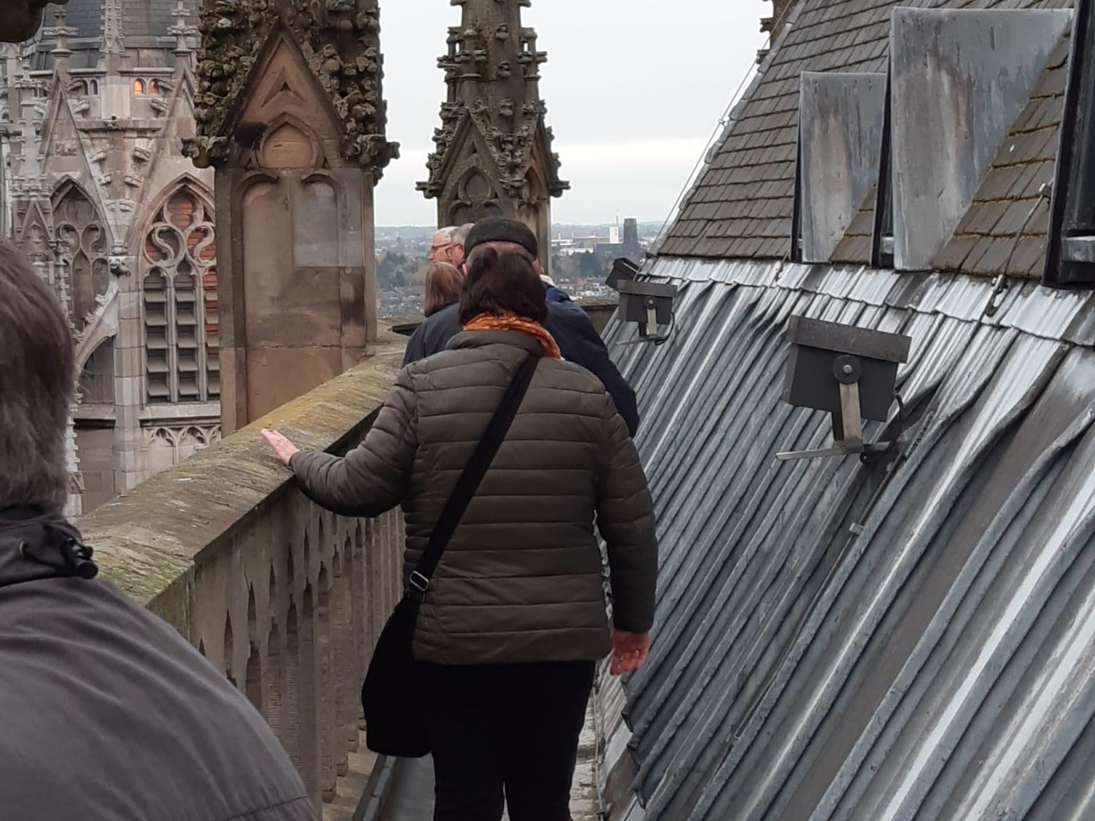 Auf dem Weg über den Dom