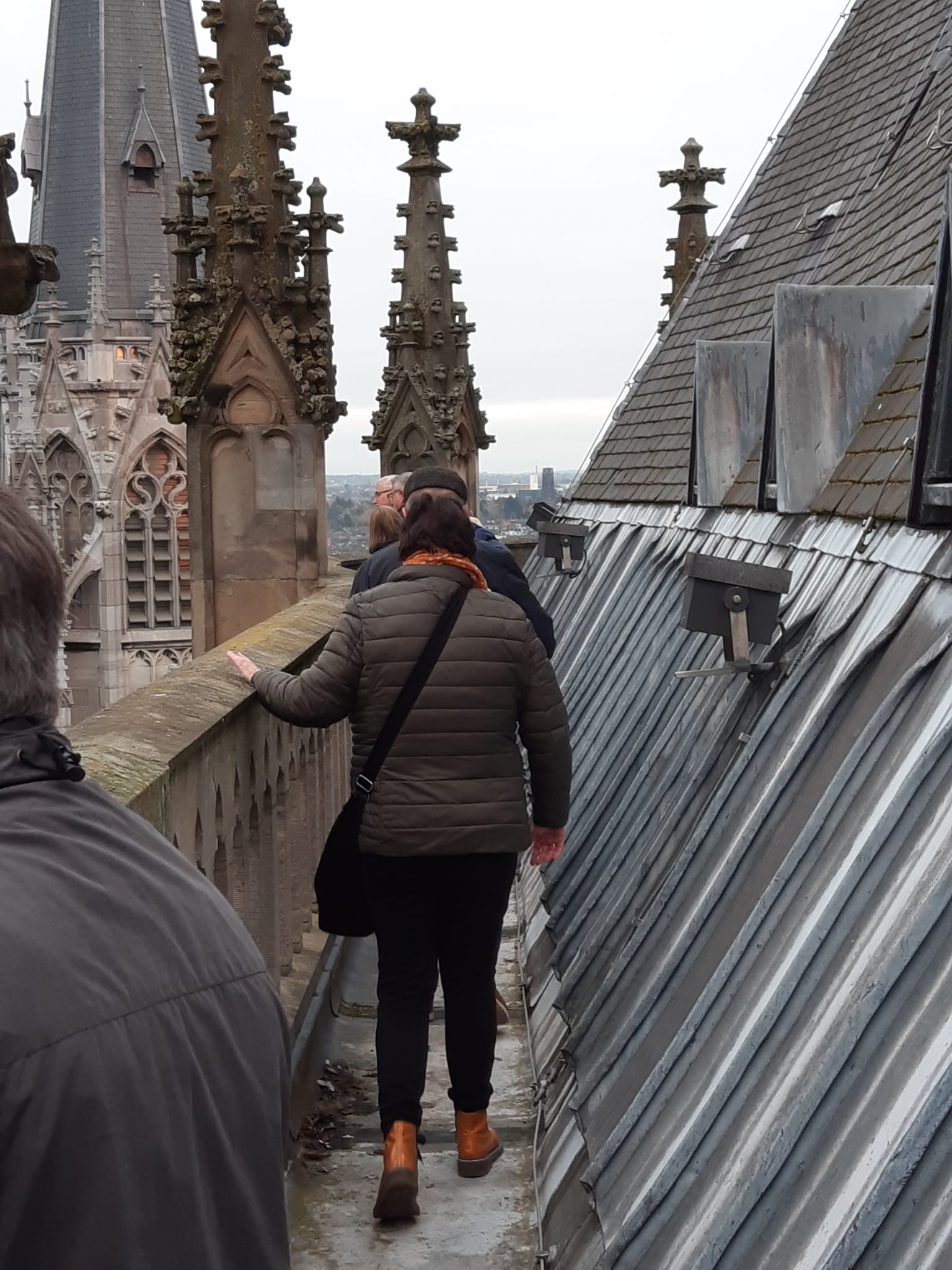 Auf dem Weg über den Dom