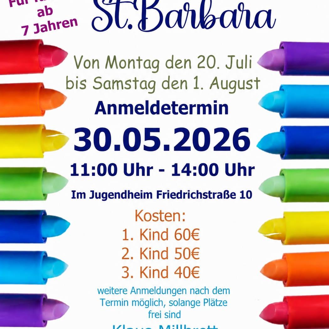 Ferienspiele St. Barbara 2026