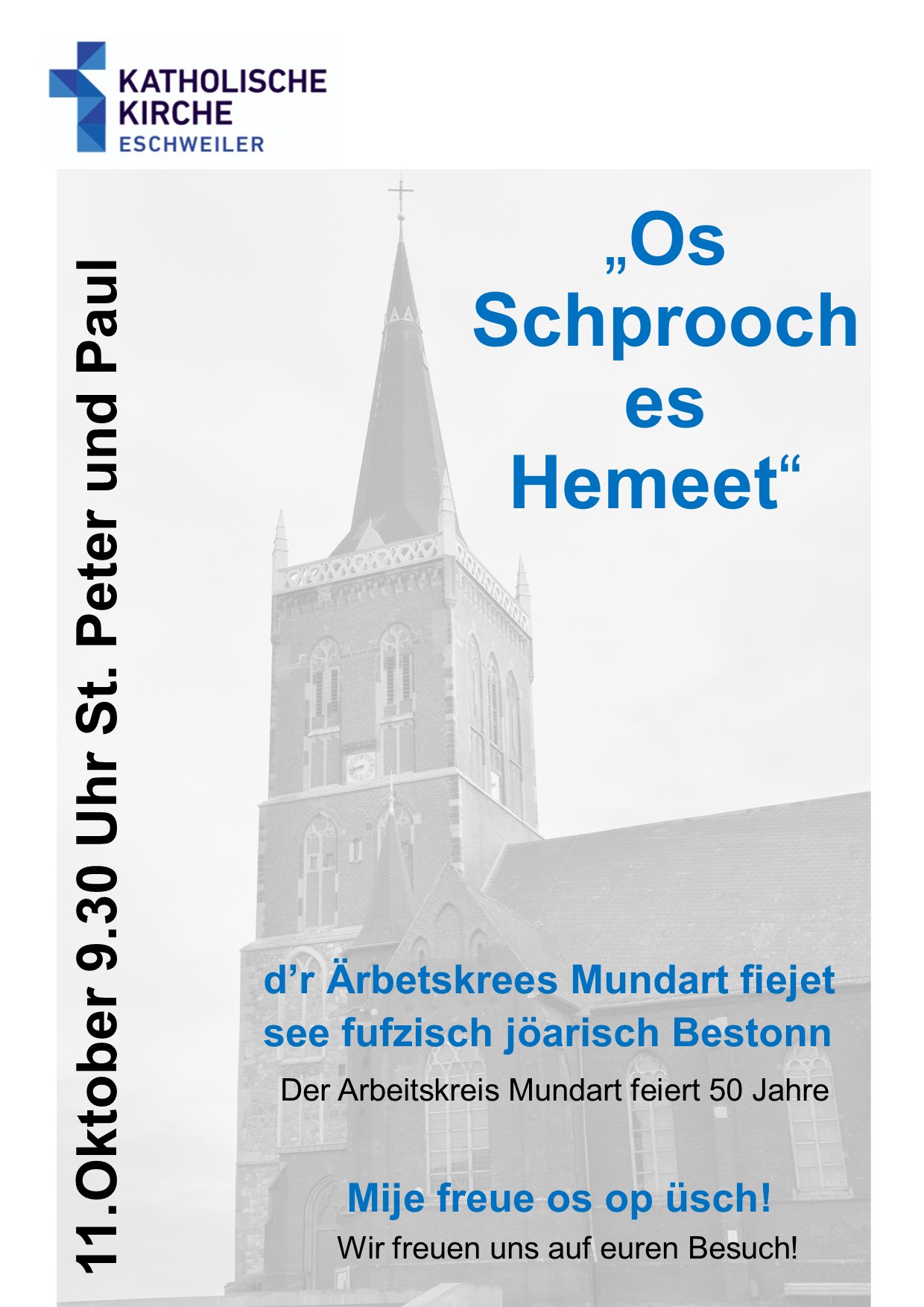 Plakat Mundartgottesdienst Oktober 2026