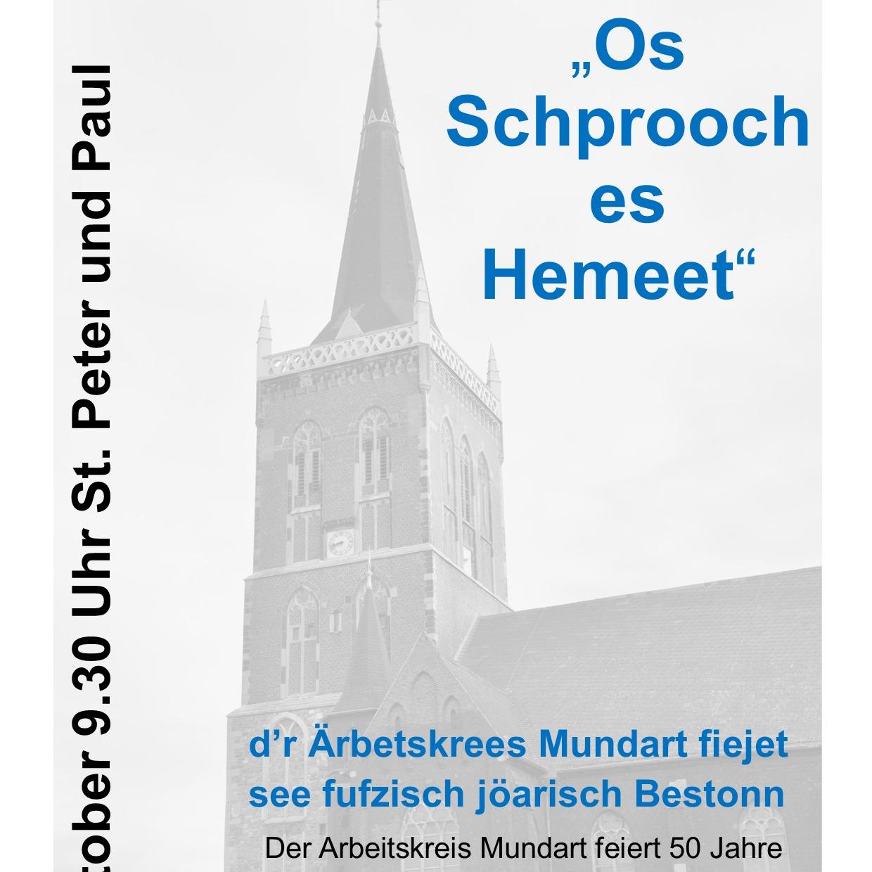 Plakat Mundartgottesdienst Oktober 2026
