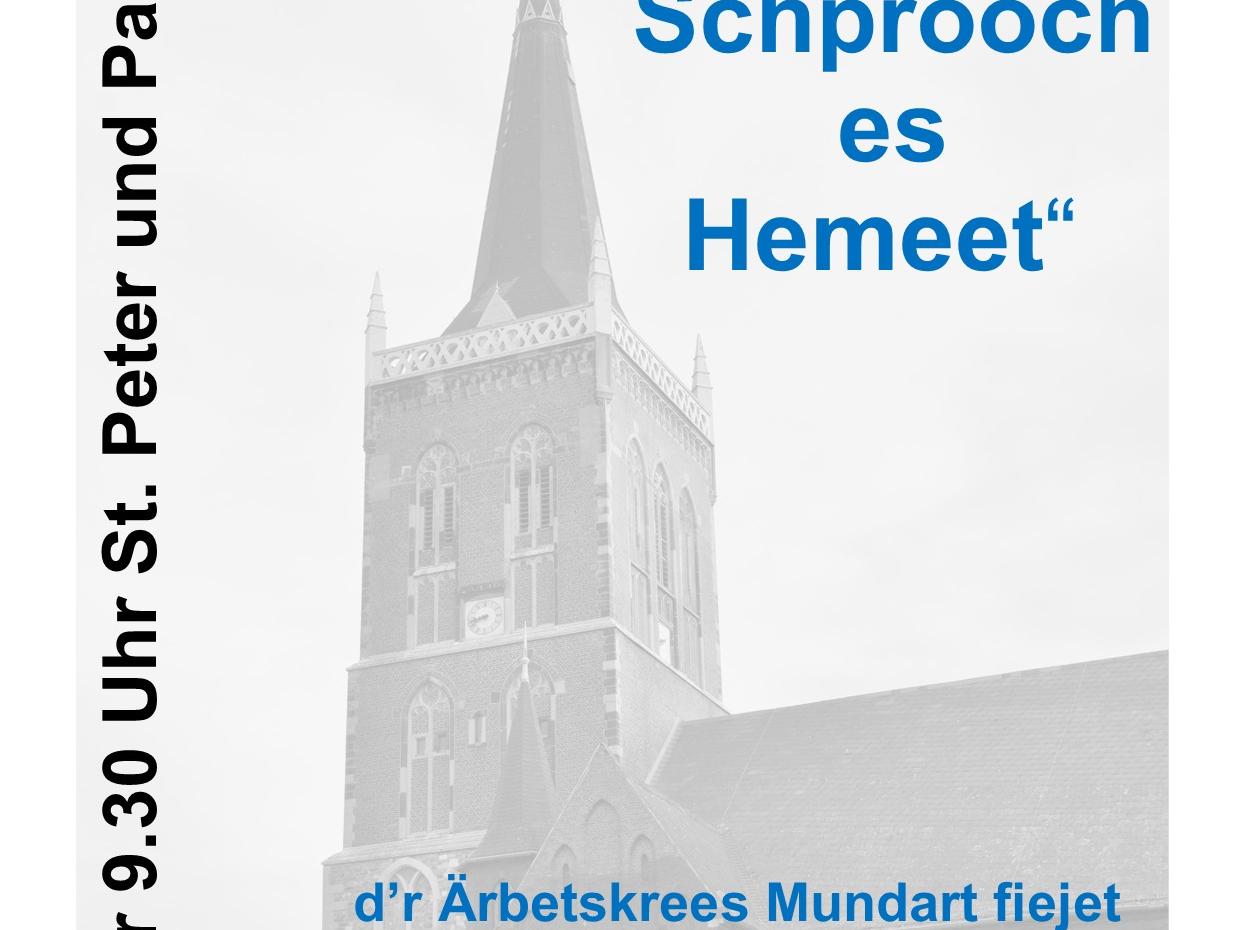 Plakat Mundartgottesdienst Oktober 2026