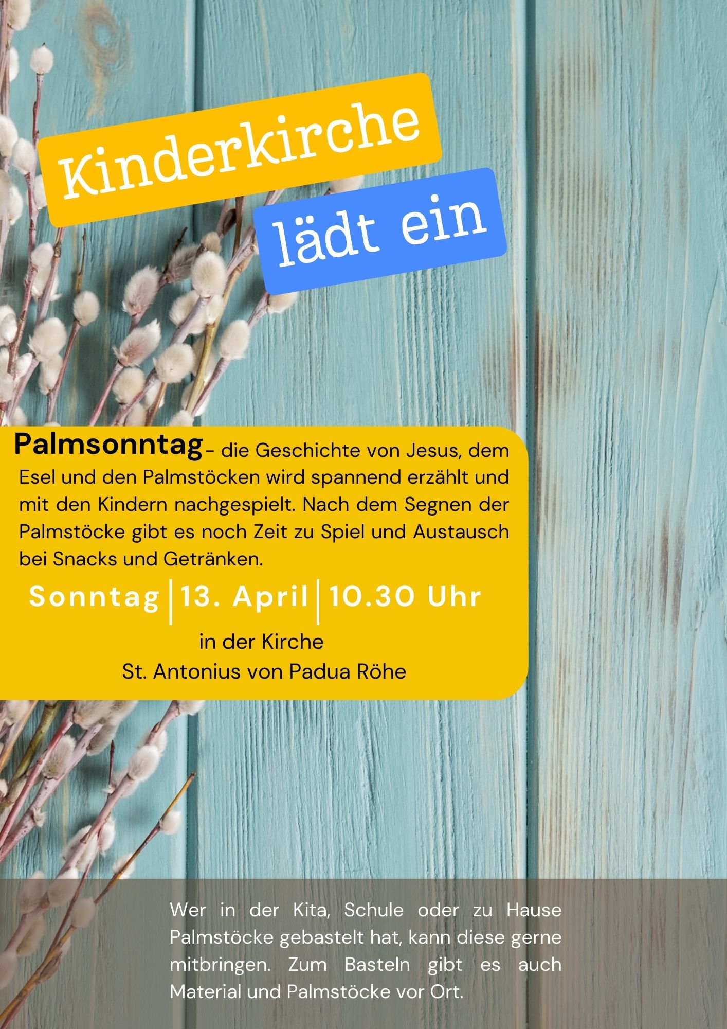 KinderkirchePalmsonntag2025_Plakat